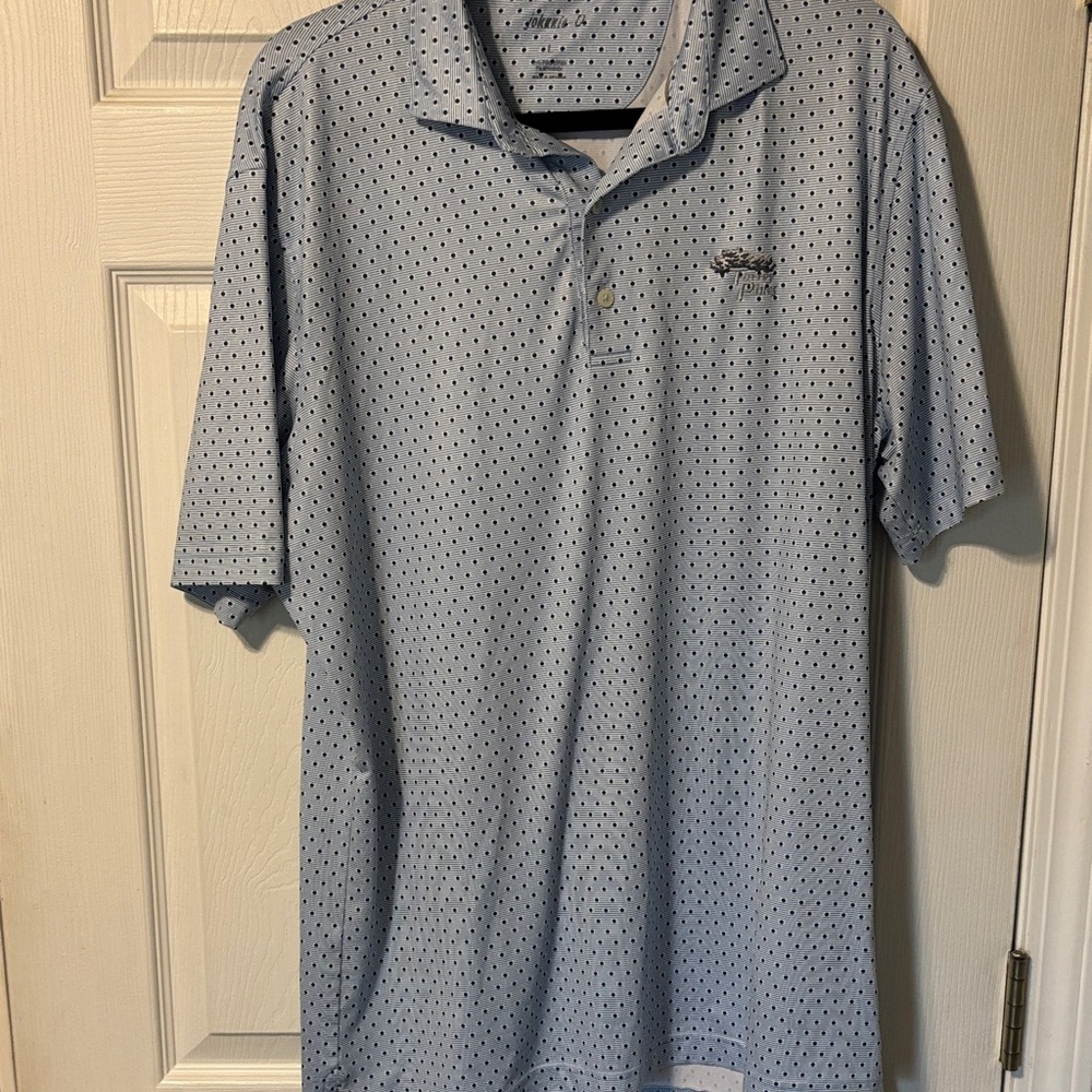 johnnie-O Sky Blue Polo Shirt Torrey Pines